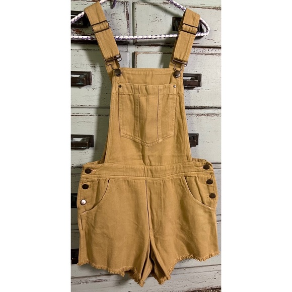 Anthropologie Wanderer Short Overalls Shortalls Size 25 - Picture 2 of 13